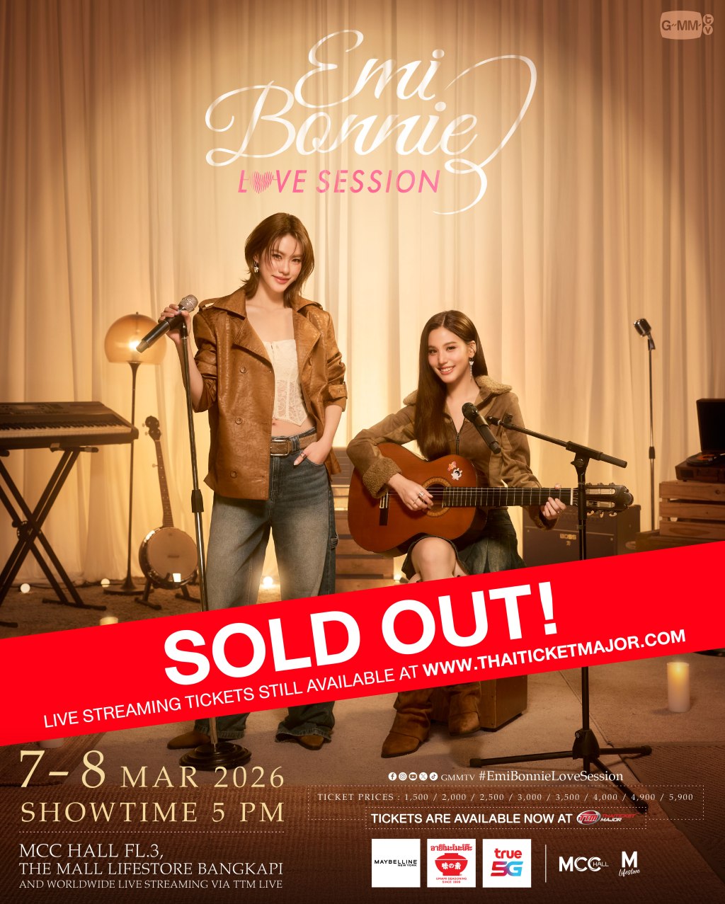 “Emi–Bonnie” Deeply Touched!“EMI BONNIE: LOVE SESSION” Sold Out for Every Seat,Ready to Go All-Out for the Shows on March&nbsp;7–8